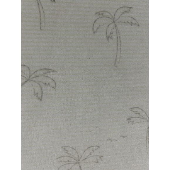 Mother’s Promise Palm Tree Green Beige Striped Baby Blanket - Picture 4 of 5